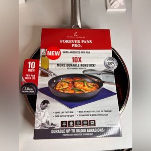 Emeril Lagasse 10" Forever Pans Premium Ceramic Nonstick Lid Pro Glass Lid